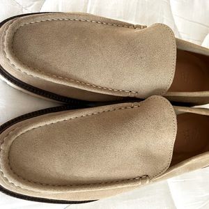 Men’s casual suede lug sole loafers